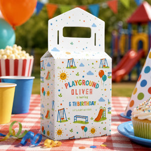 Playground Adventure 6th Birthday Park Party Favour Box