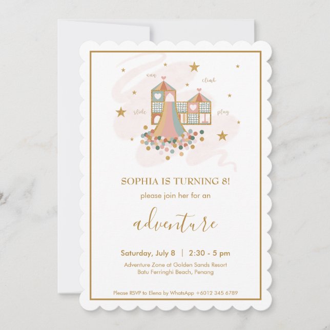 Playground Adventure Birthday Invitation (Front)