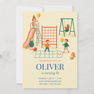 Playground Birthday Invitation