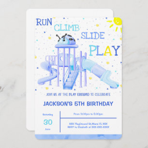 Playground Birthday Invitation