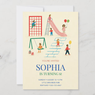 Playground Birthday Party Invitation