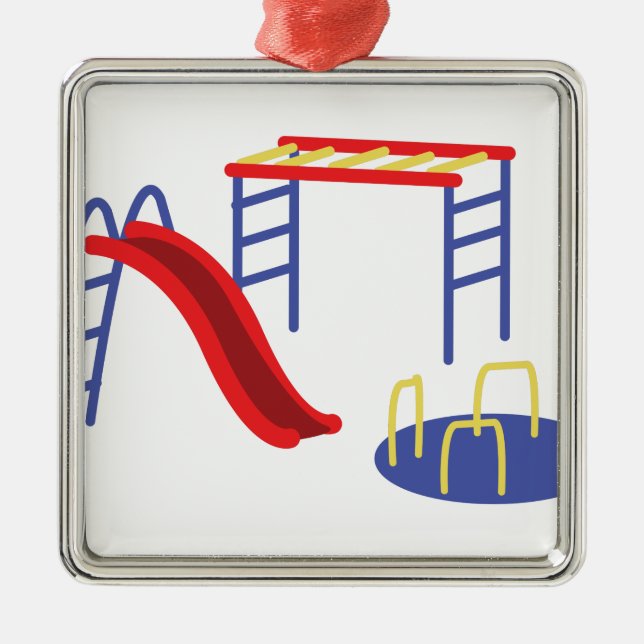 Playground Equipment Metal Tree Decoration (Front)