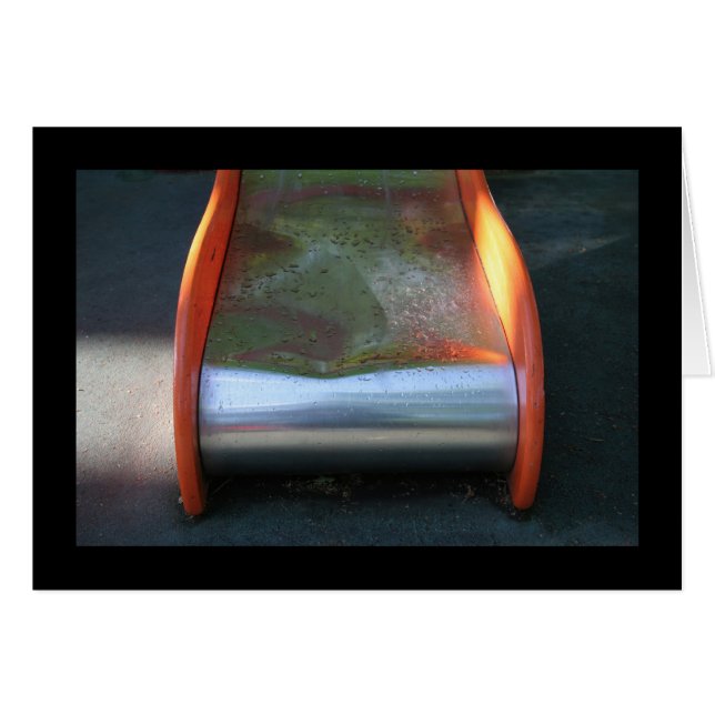 Playground for Children 10 Slide after rain Card (Front Horizontal)
