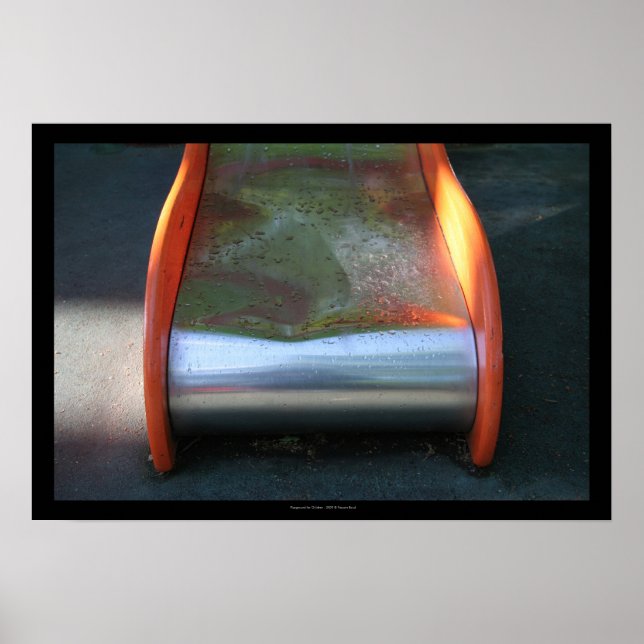 Playground for Children 10 Slide after rain Poster (Front)