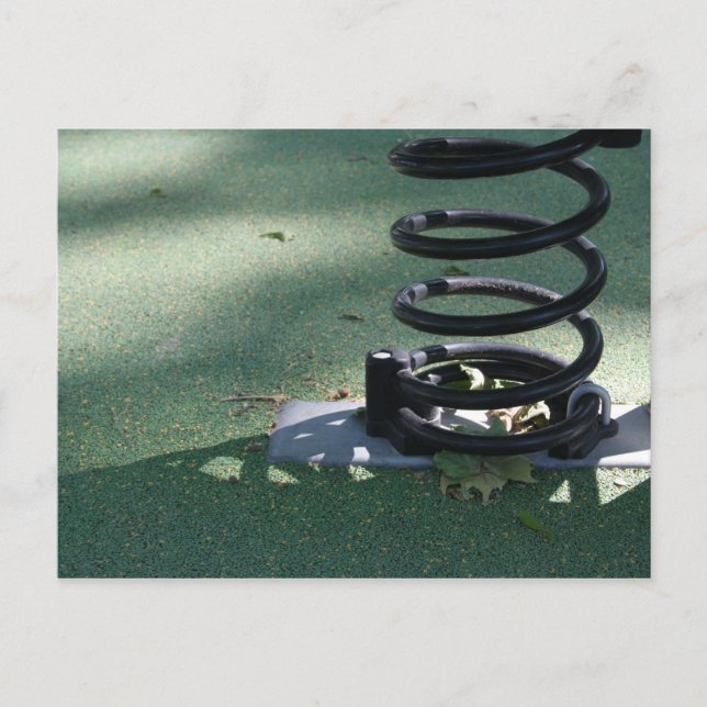 Playground for Children 16 Metal Spring Postcard (Front)