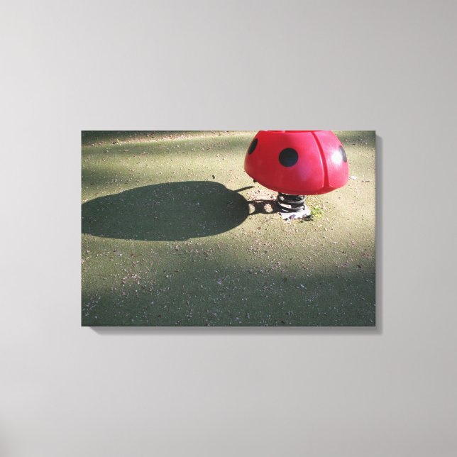 Playground for Children 30 Ladybug rocking Canvas Print (Front)