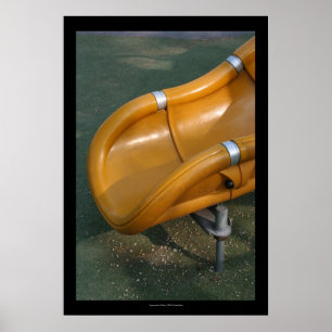 Playground for Children 32 Yellow Slide Poster