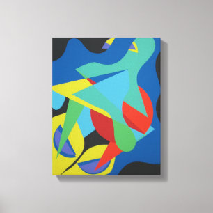 Playground of Coloured Shapes Canvas Print