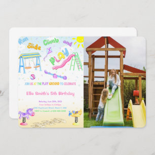 Playground Photo Invitation