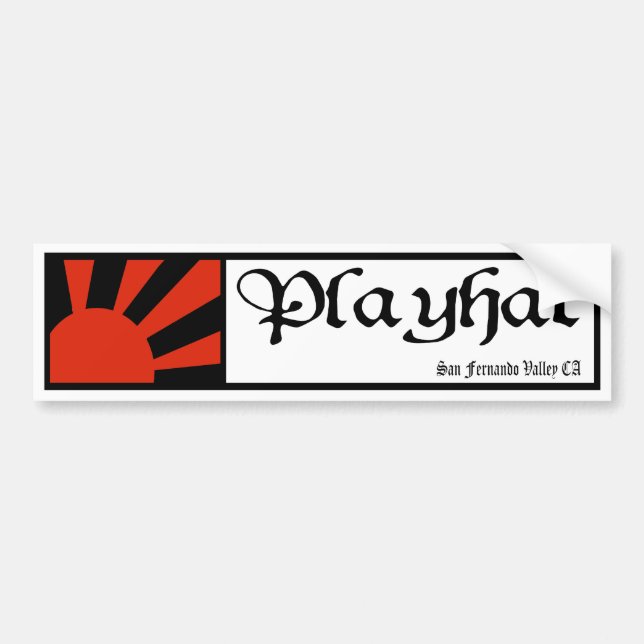 playhat rising sun STICKER (Front)