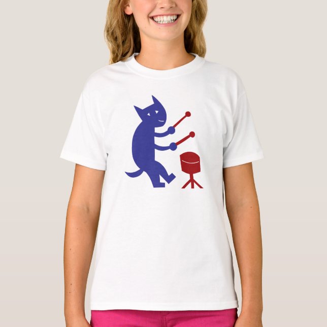 Playing A Drum T-Shirt (Front)