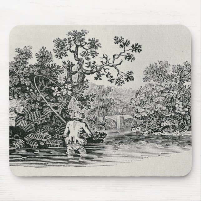 Playing a Salmon Mouse Mat (Front)