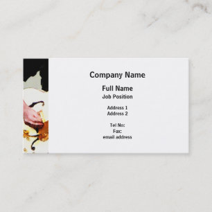Playing a White Guitar Business Card