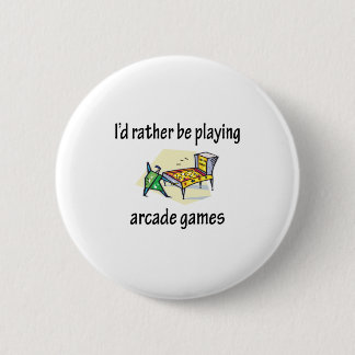 Playing Arcade Games 6 Cm Round Badge