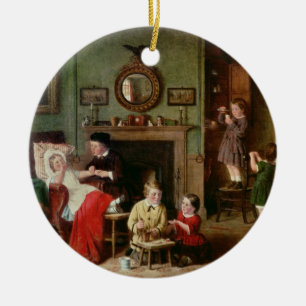 Playing at Doctors Ceramic Tree Decoration