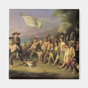 Playing at Soldiers, Roman Revolution 1848 Magnet
