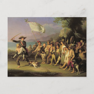 Playing at Soldiers, Roman Revolution 1848 Postcard