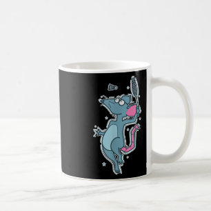 Playing Badminton Rat Coffee Mug