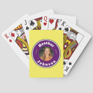 Playing C - Custom Personalised (add name & photo) Cards
