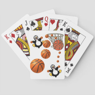 Playing Card Deck Basketball Penguins