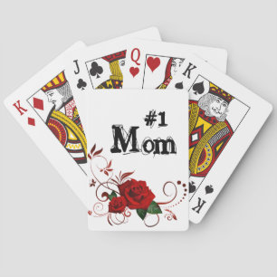 Playing Card Deck Red Rose #1 Mum