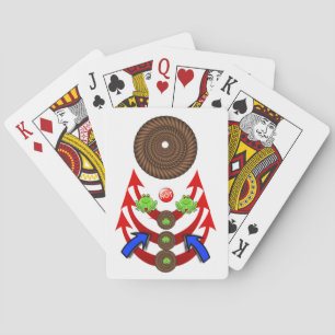 Playing Card Deck Rope Green Frogs