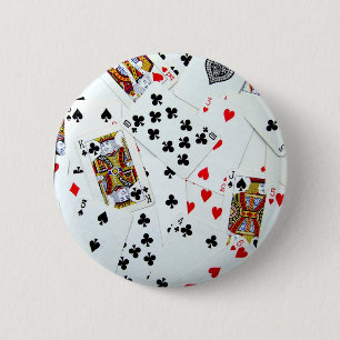 Playing Card games 6 Cm Round Badge