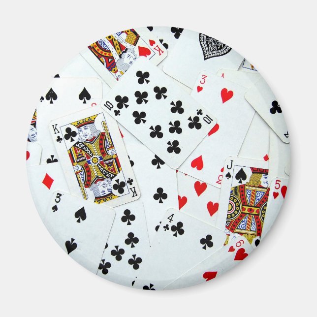 Playing Card games Magnet (Front)