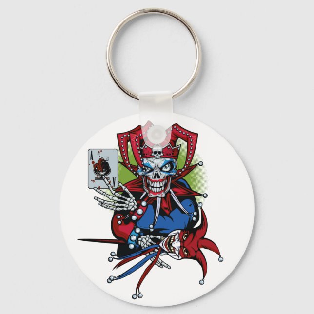Playing card, Joker T-Shirt Trucker Hat Key Ring (Front)