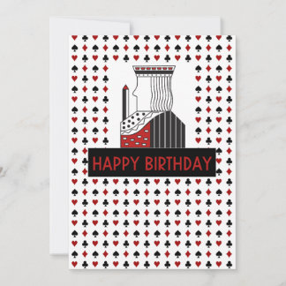 Playing Card KING BIRTHDAY card