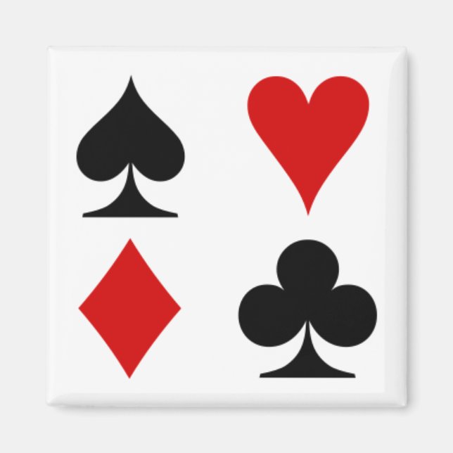 Playing card magnet. magnet (Front)