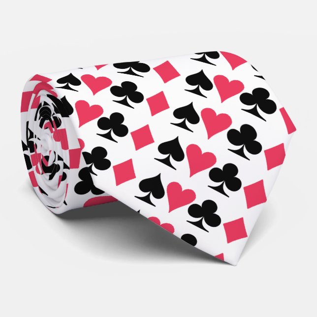 Playing Card Novelty Neck Tie (Rolled)