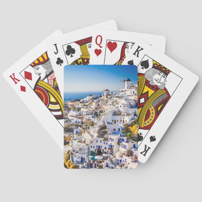 Playing card Oia Santorini (Back)