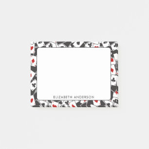 Playing Card Pattern Casino Theme Post-it Post-it Notes