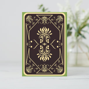 Playing Card Pattern Invitations