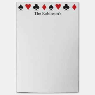 Playing Card Score Pad | Personalised Post-it Notes