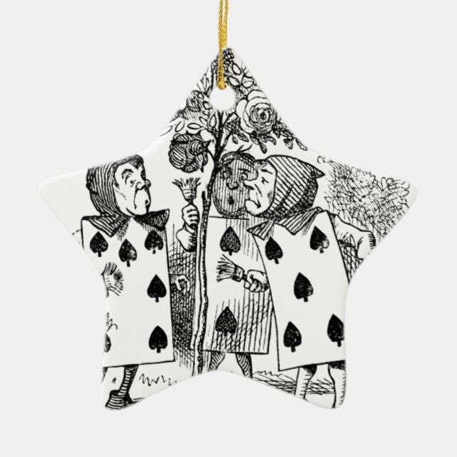 Playing Card Servants Ceramic Tree Decoration (Front)