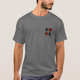 Playing Card  Sugar Skull Suits Design T-Shirt