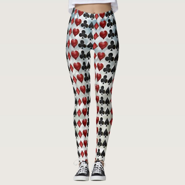 Playing Card Suit Leggings (Front)
