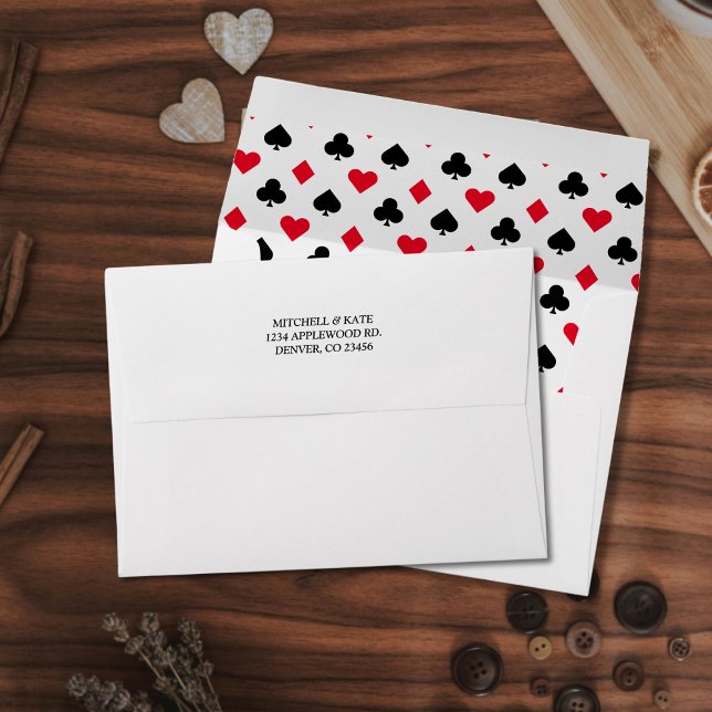 Playing Card Suit Pattern Envelope (Playing Card Suit Pattern Envelope
)