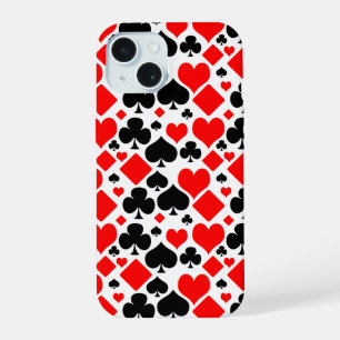Playing Card Suit Pattern iPhone 15 Case