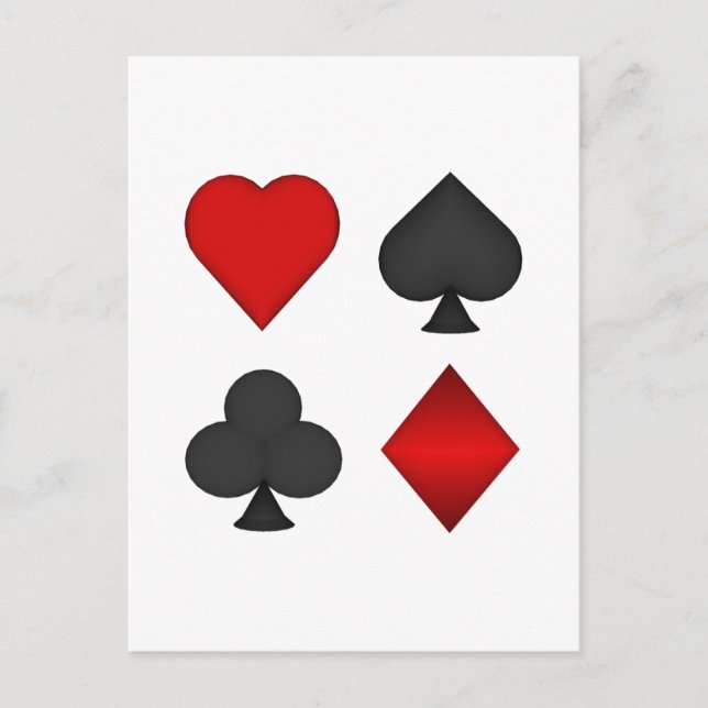 Playing Card Suits: (Front)