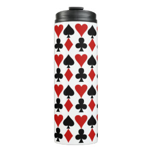 Playing Card Suits Design Thermal Tumbler