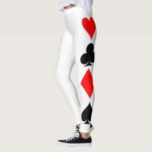 Playing card suits leggings