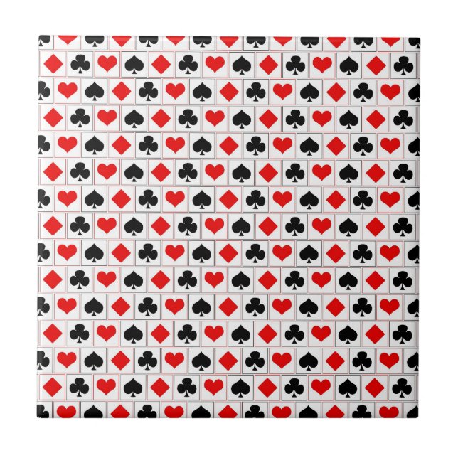 Playing card suits pattern tile (Front)