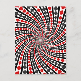 Playing Card Suits Spiral: