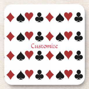 Playing Card Suits Thunder_Cove Coaster