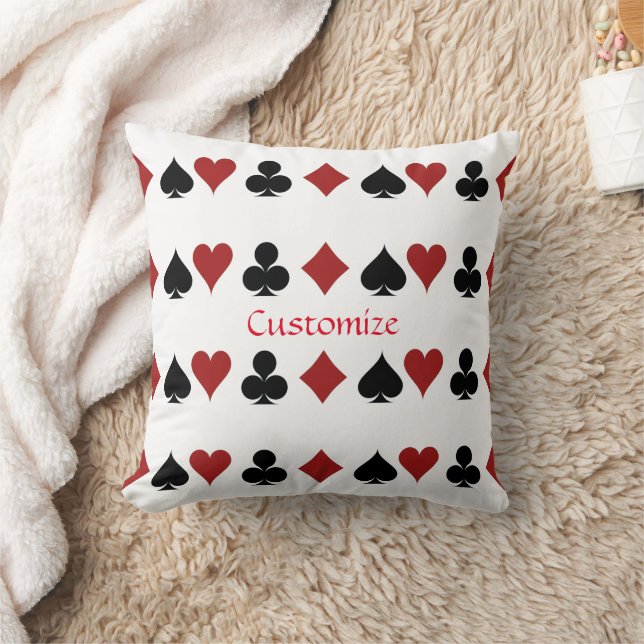 Playing Card Suits Thunder_Cove Cushion (Blanket)