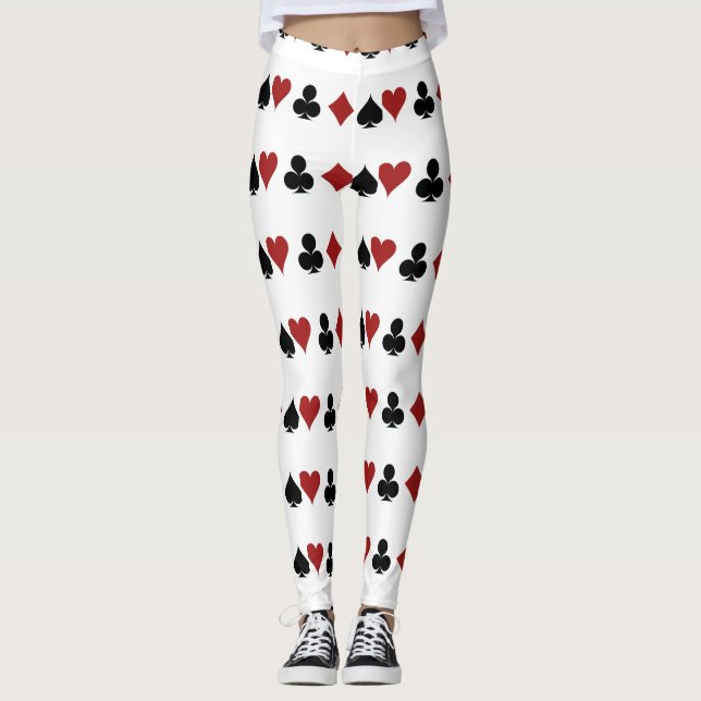 Playing Card Suits Thunder_Cove Leggings (Front)