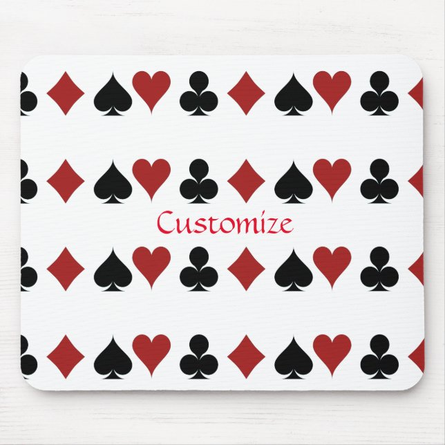 Playing Card Suits Thunder_Cove Mouse Mat (Front)